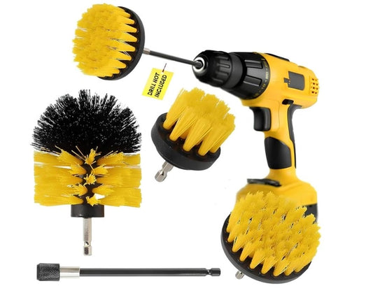 Power Drill Scrubber Brush 4PCS Set (Pack of1)